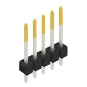 Sale Stiftleiste, 5-polig, RM 2.54 mm, gerade, schwarz, 10048396