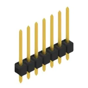 Stiftleiste, 7-polig, RM 2.54 mm, gerade, schwarz, 10048401 Jetzt Bestellen