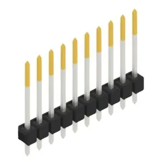 Stiftleiste, 10-polig, RM 2.54 mm, gerade, schwarz, 10136969 Solange Der Vorrat Reicht