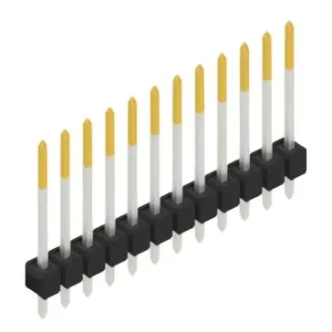 Nur Heute Stiftleiste, 12-polig, RM 2.54 mm, gerade, schwarz, 10048542