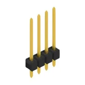 Must-Have Stiftleiste, 4-polig, RM 2.54 mm, gerade, schwarz, 10048514
