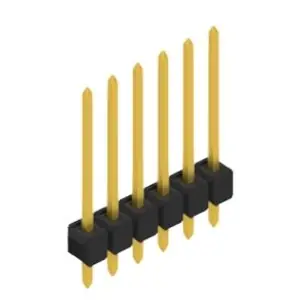 Nur Für Kurze Zeit Stiftleiste, 6-polig, RM 2.54 mm, gerade, schwarz, 10048522
