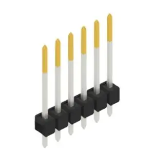 Neue Kollektion Stiftleiste, 6-polig, RM 2.54 mm, gerade, schwarz, 10048523