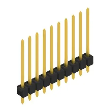 Beliebt Stiftleiste, 10-polig, RM 2.54 mm, gerade, schwarz, 10048649