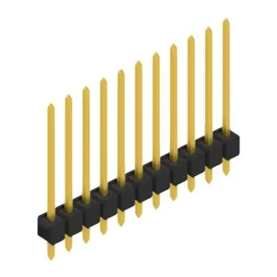 Online Kaufen Stiftleiste, 11-polig, RM 2.54 mm, gerade, schwarz, 10048652