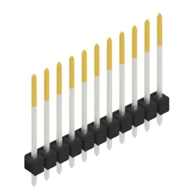 Bestseller Stiftleiste, 11-polig, RM 2.54 mm, gerade, schwarz, 10048653