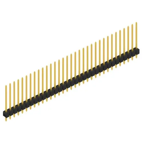 Kostenloser Rückversand Stiftleiste, 33-polig, RM 2.54 mm, gerade, schwarz, 10048717