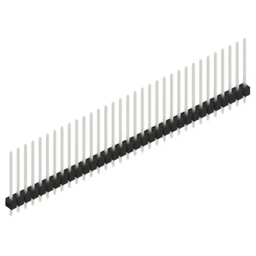 Stiftleiste, 33-polig, RM 2.54 mm, gerade, schwarz, 10048719 Preisknaller
