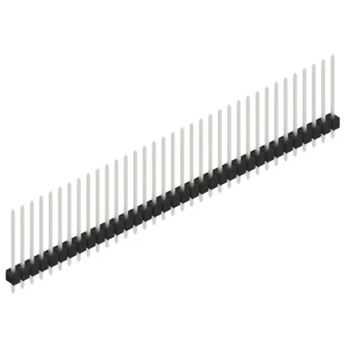 Stiftleiste, 35-polig, RM 2.54 mm, gerade, schwarz, 10048725 Expressversand