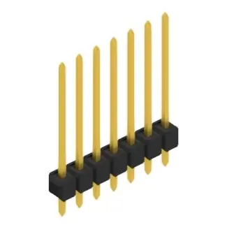 Stiftleiste, 7-polig, RM 2.54 mm, gerade, schwarz, 10048639 Meistverkauft