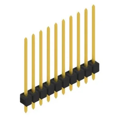 Stiftleiste, 10-polig, RM 2.54 mm, gerade, schwarz, 10048760 Kracherpreis