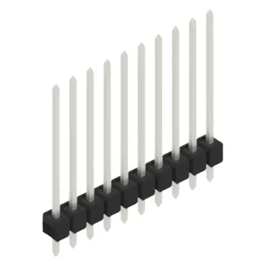 Wochenendangebot Stiftleiste, 10-polig, RM 2.54 mm, gerade, schwarz, 10048762