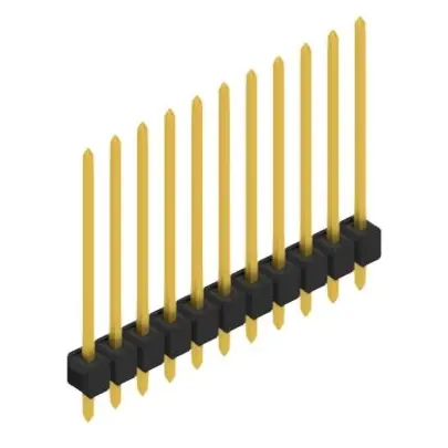 Stiftleiste, 11-polig, RM 2.54 mm, gerade, schwarz, 10048763 Aktuell