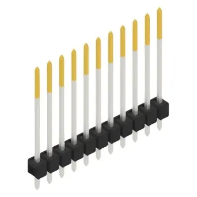 Stiftleiste, 11-polig, RM 2.54 mm, gerade, schwarz, 10048764 Jetzt Kaufen