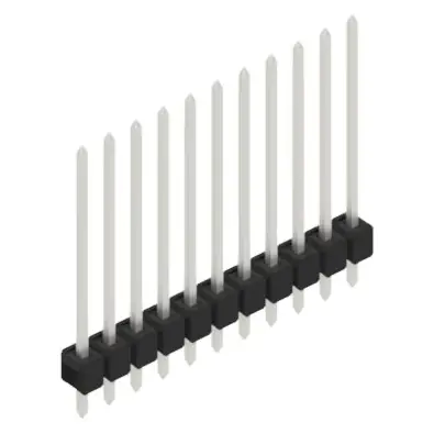 Stiftleiste, 11-polig, RM 2.54 mm, gerade, schwarz, 10048765 Finale Aktion
