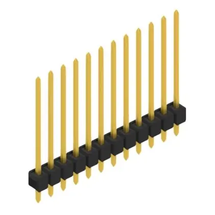 Stiftleiste, 12-polig, RM 2.54 mm, gerade, schwarz, 10048766 Saisonangebot