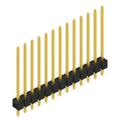 Sale Stiftleiste, 13-polig, RM 2.54 mm, gerade, schwarz, 10048769