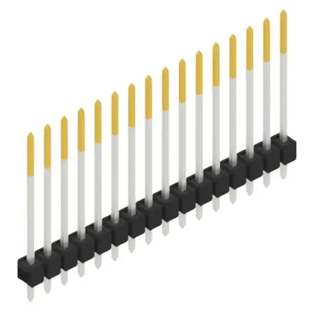 Top-Seller Stiftleiste, 16-polig, RM 2.54 mm, gerade, schwarz, 10048780