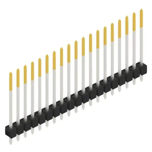 Finale Aktion Stiftleiste, 19-polig, RM 2.54 mm, gerade, schwarz, 10048791
