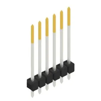 Stiftleiste, 6-polig, RM 2.54 mm, gerade, schwarz, 10048749 Saisonangebot