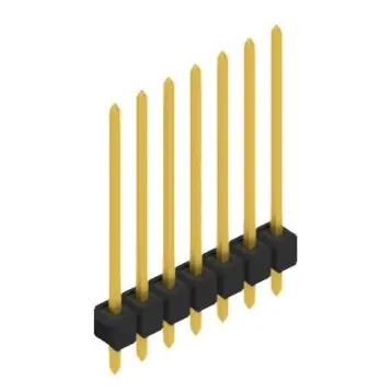 Stiftleiste, 7-polig, RM 2.54 mm, gerade, schwarz, 10048751 Online Kaufen