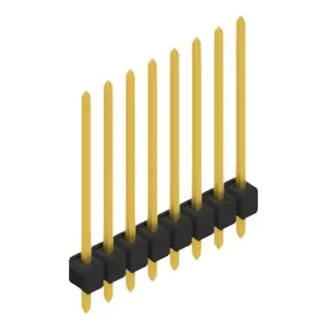 Top-Preis Stiftleiste, 8-polig, RM 2.54 mm, gerade, schwarz, 10048754