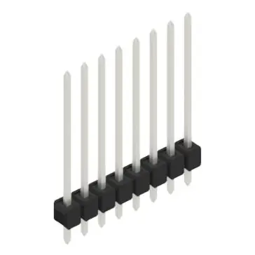 Stiftleiste, 8-polig, RM 2.54 mm, gerade, schwarz, 10048756 Heißes Angebot