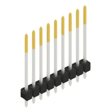 Direktkauf Stiftleiste, 9-polig, RM 2.54 mm, gerade, schwarz, 10048758