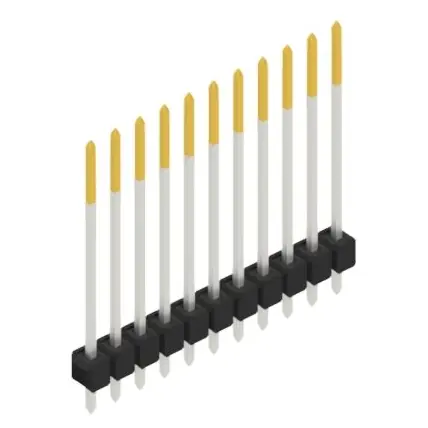 Stiftleiste, 11-polig, RM 2.54 mm, gerade, schwarz, 10048877 Top-Preis