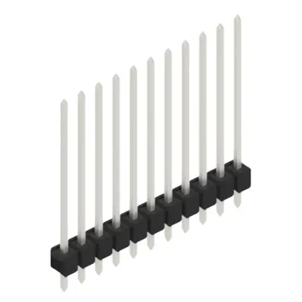 Stiftleiste, 11-polig, RM 2.54 mm, gerade, schwarz, SL1126511Z Bestseller