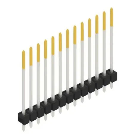 Stiftleiste, 13-polig, RM 2.54 mm, gerade, schwarz, 10048882 Letzte Chance