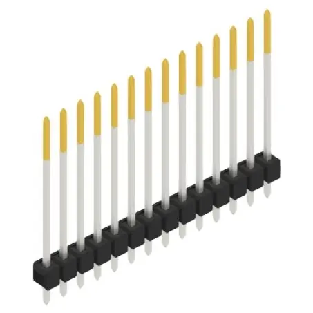 Knallerangebot Stiftleiste, 14-polig, RM 2.54 mm, gerade, schwarz, 10048885