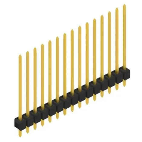 Stiftleiste, 15-polig, RM 2.54 mm, gerade, schwarz, 10048888 Direktkauf