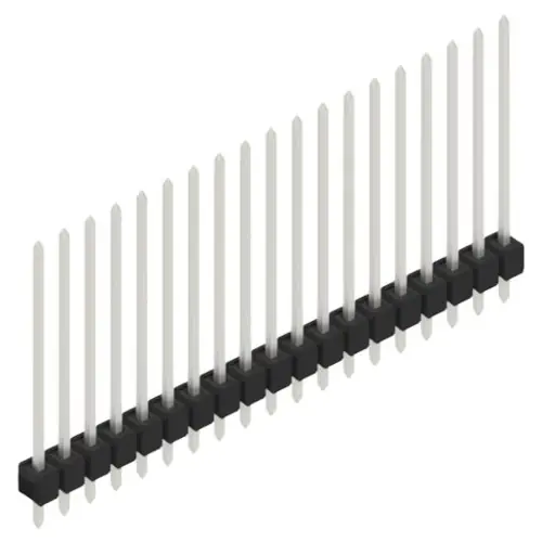 Stiftleiste, 19-polig, RM 2.54 mm, gerade, schwarz, 10048903 Mega-Angebot