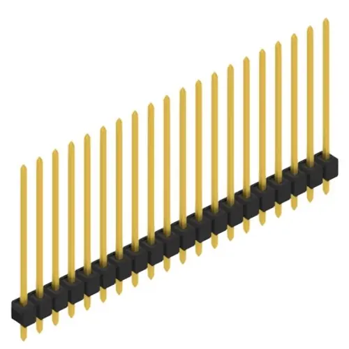 Stiftleiste, 20-polig, RM 2.54 mm, gerade, schwarz, 10048904 Bestseller