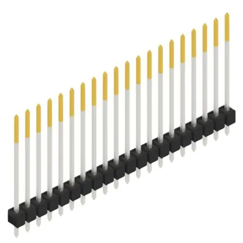 Online Kaufen Stiftleiste, 20-polig, RM 2.54 mm, gerade, schwarz, 10048905