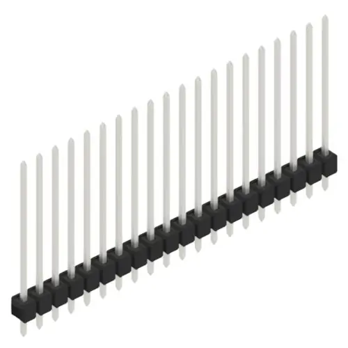 Kostenloser Versand Stiftleiste, 20-polig, RM 2.54 mm, gerade, schwarz, 10048906