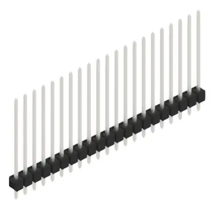 Highlight Stiftleiste, 21-polig, RM 2.54 mm, gerade, schwarz, 10048910