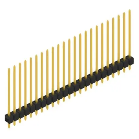 Gratis Versand Stiftleiste, 23-polig, RM 2.54 mm, gerade, schwarz, 10048914