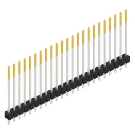 Neuheit Stiftleiste, 23-polig, RM 2.54 mm, gerade, schwarz, 10048915