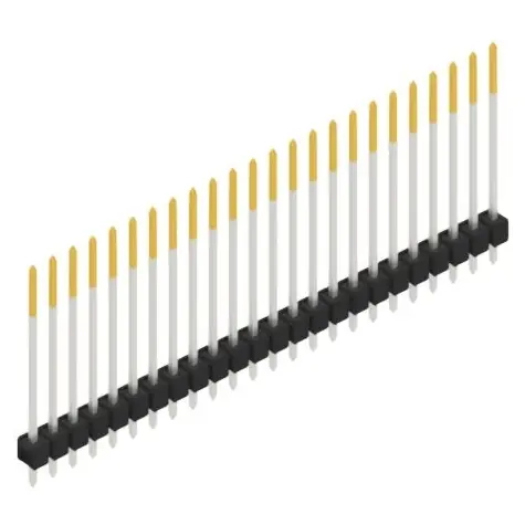 Versand Am Gleichen Tag Stiftleiste, 24-polig, RM 2.54 mm, gerade, schwarz, 10048918