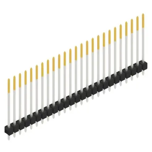 Stiftleiste, 25-polig, RM 2.54 mm, gerade, schwarz, 10048921 Kostenfreie Lieferung