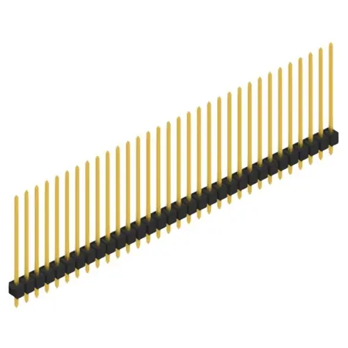 Stiftleiste, 32-polig, RM 2.54 mm, gerade, schwarz, 10048942 Zertifiziert