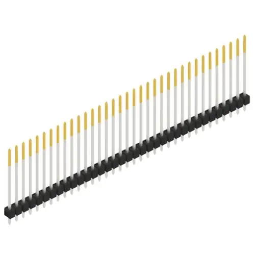 Stiftleiste, 35-polig, RM 2.54 mm, gerade, schwarz, 10048953 Neu Im Sortiment
