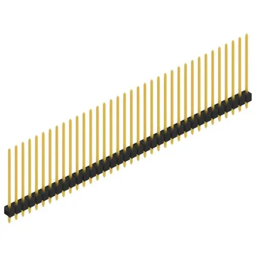 Begrenztes Angebot Stiftleiste, 36-polig, RM 2.54 mm, gerade, schwarz, 10048955