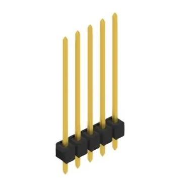 Stiftleiste, 5-polig, RM 2.54 mm, gerade, schwarz, 10048859 Sofort Bestellen