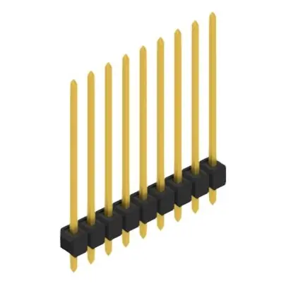 Neue Kollektion Stiftleiste, 9-polig, RM 2.54 mm, gerade, schwarz, 10048870