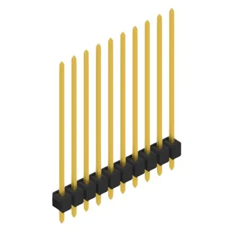 Versand Am Gleichen Tag Stiftleiste, 10-polig, RM 2.54 mm, gerade, schwarz, 10048987