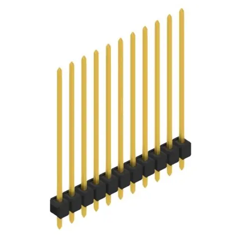 Sonderangebot Stiftleiste, 11-polig, RM 2.54 mm, gerade, schwarz, 10048991