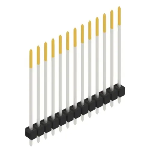 Stiftleiste, 13-polig, RM 2.54 mm, gerade, schwarz, 10048998 Heißes Angebot